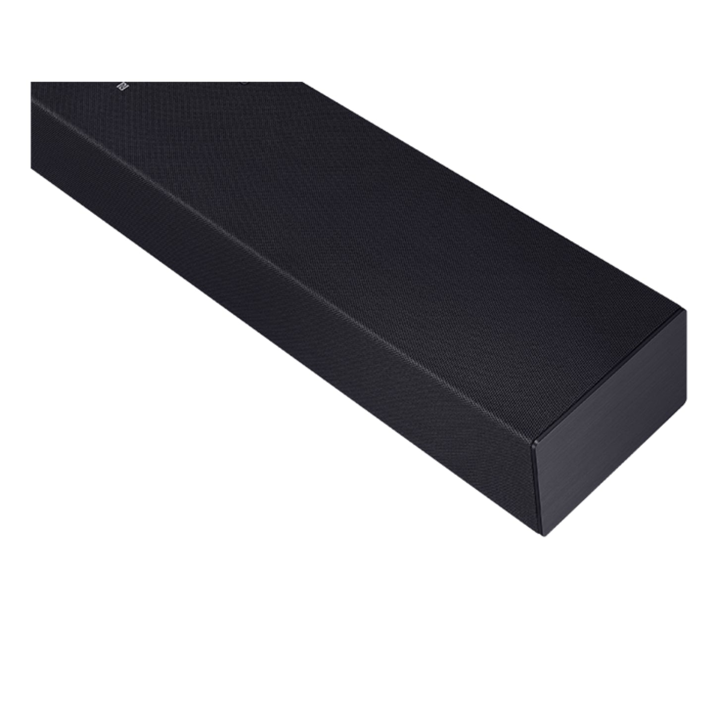 barra de sonido negra, caja de presentación, vista lateral