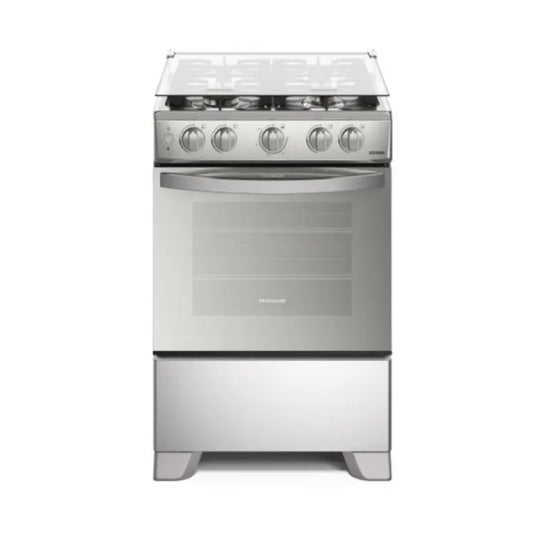 Estufa a gas Frigidaire de acero inoxidable, frontal con cuatro quemadores