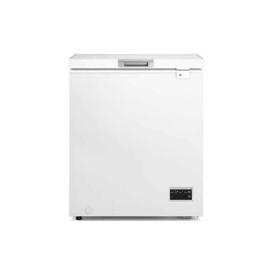 Congelador Frigidaire blanco frontal con controles para almacenamiento eficiente