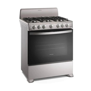 Estufa a gas Frigidaire 30 pulgadas con cinco quemadores y horno espacioso en acero inoxidable