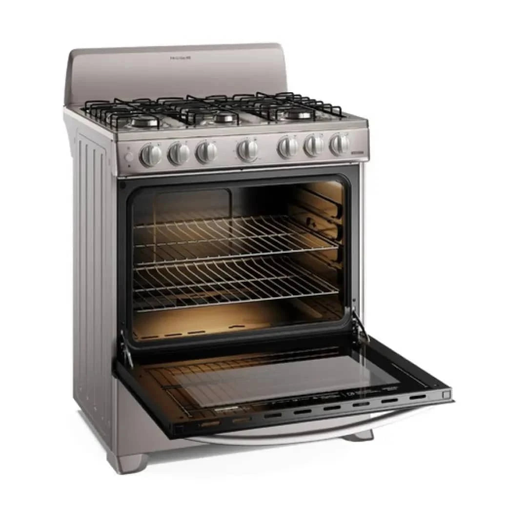 Estufa a gas Frigidaire 30 pulgadas en color acero inoxidable con horno amplio y quemadores eficientes