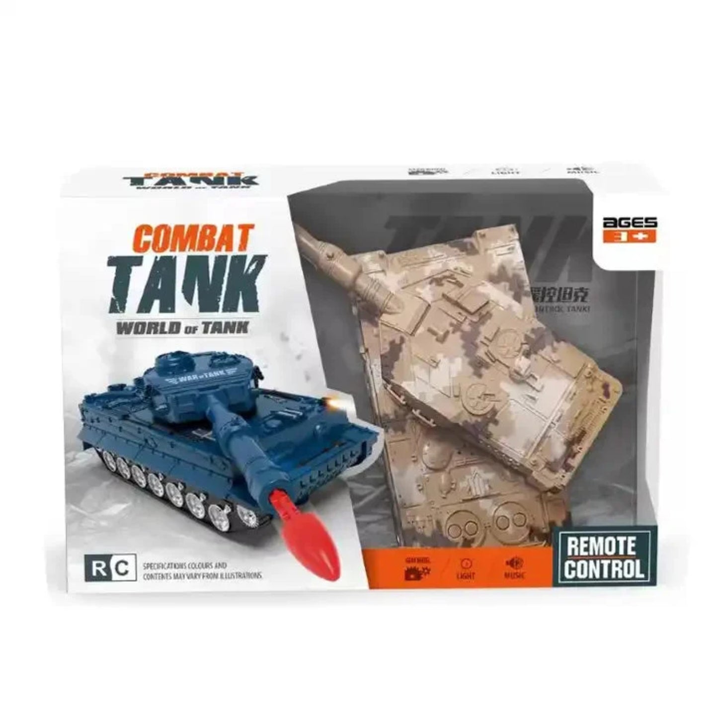 Tanque a Control Remoto 4 Vías Off-Road Modelo 8072