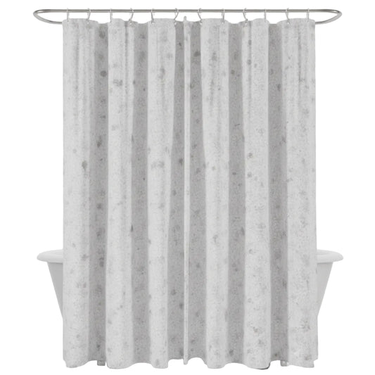 CORTINA DE BAÑO CON DISEÑO DE ROSAS + 12 GANCHOS