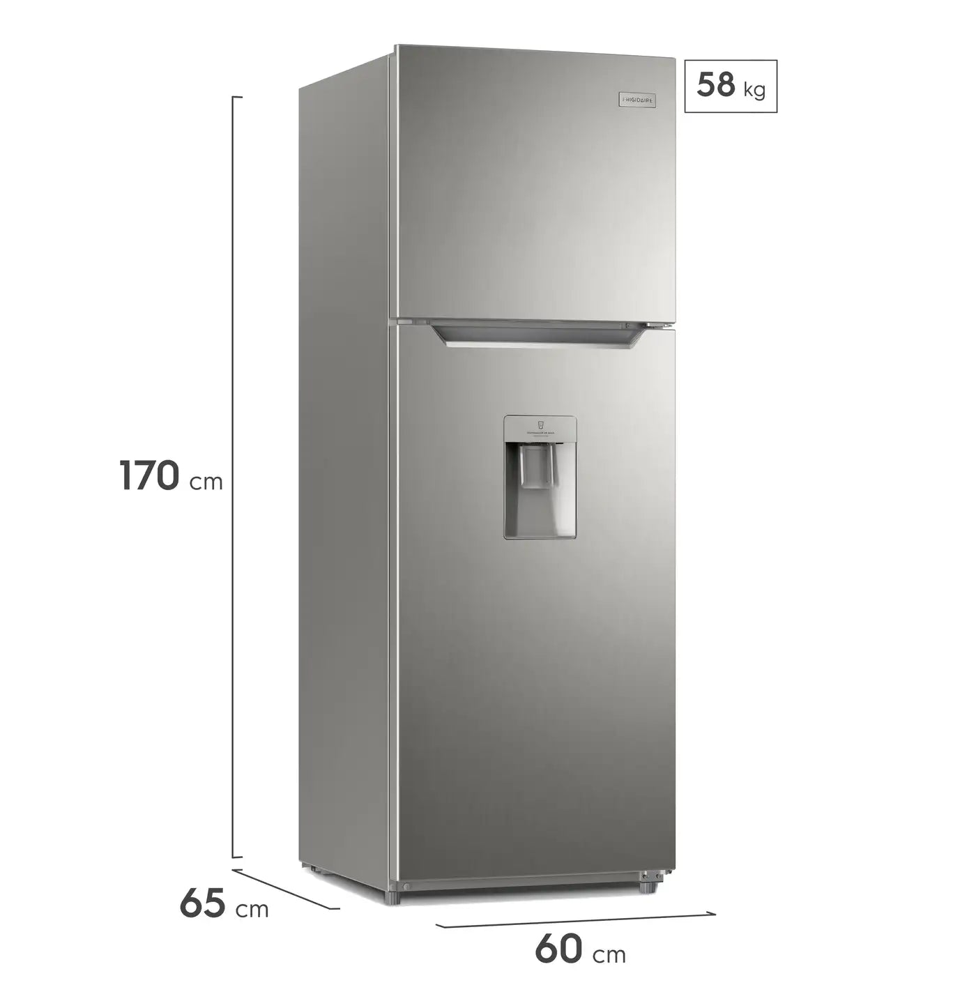 12' REFRIGERATOR WITH SILVER DISPENSER