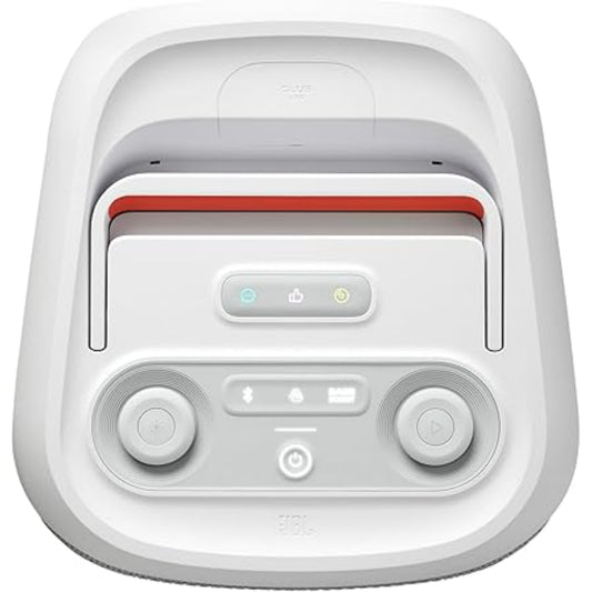 Control del parlante JBL PartyBox Club 120 bluetooth con botones intuitivos y diseño moderno