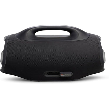 Parlante portátil JBL Boombox 4 con diseño robusto y portátil ideal para fiestas al aire libre