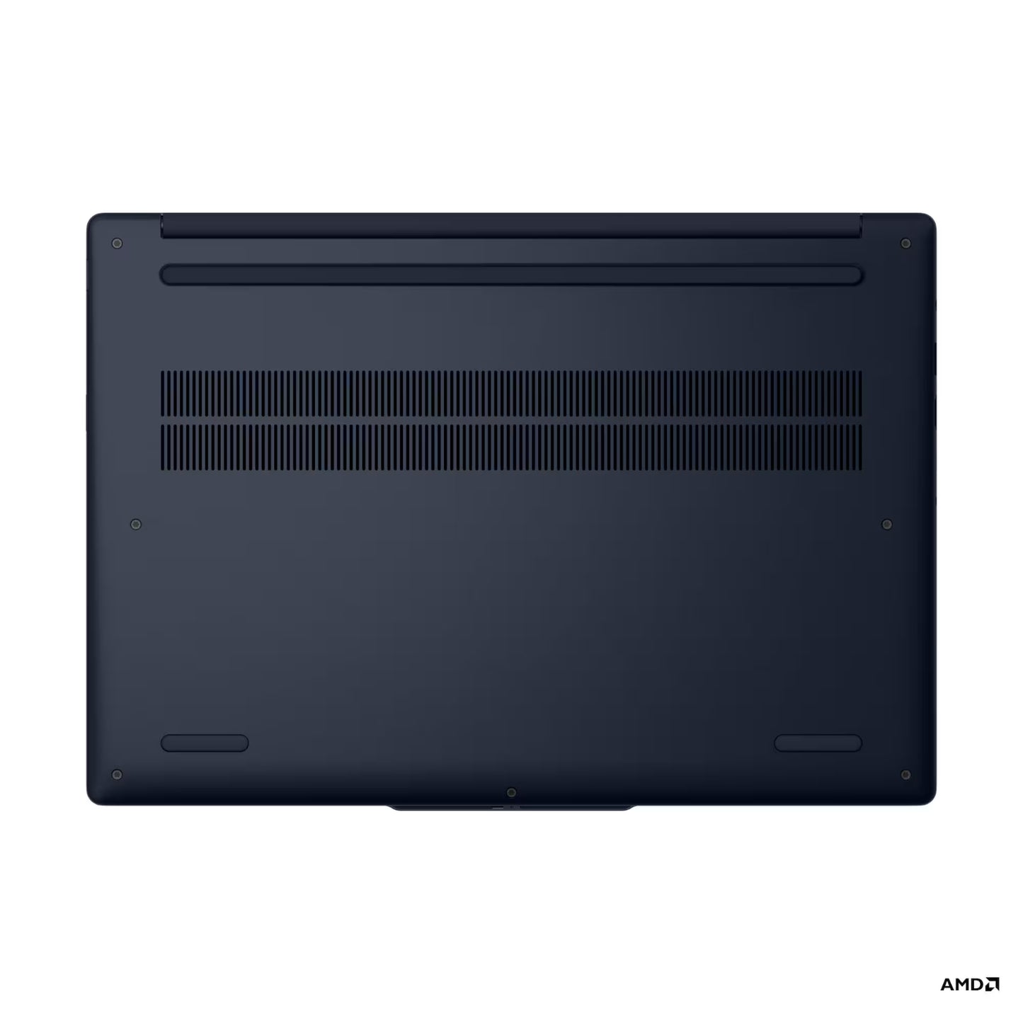 Laptop Lenovo modelo LL050401, vista trasera en color azul oscuro.