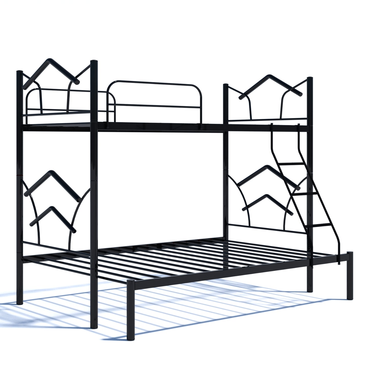 litera negra de metal, vista frontal, diseño moderno para habitaciones infantiles
