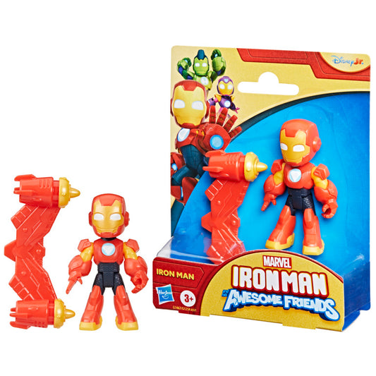 Figura Iron Man roja con accesorios, juguete para niños, paquete de Marvel