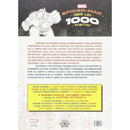 Portada del juego de mesa Spiderman con personajes y diseño colorido, actividad divertida para amigos