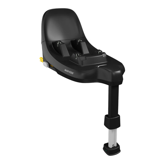 Silla Maxi Cosi en negro, base de instalación para seguridad infantil.