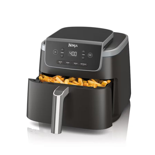 Freidora de aire Ninja 5 litros con panel digital y cesta para cocinar frituras saludables