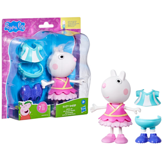 Muñeca Suzy Sheep de Peppa Pig, disfraz infantil con accesorios y caja de presentación