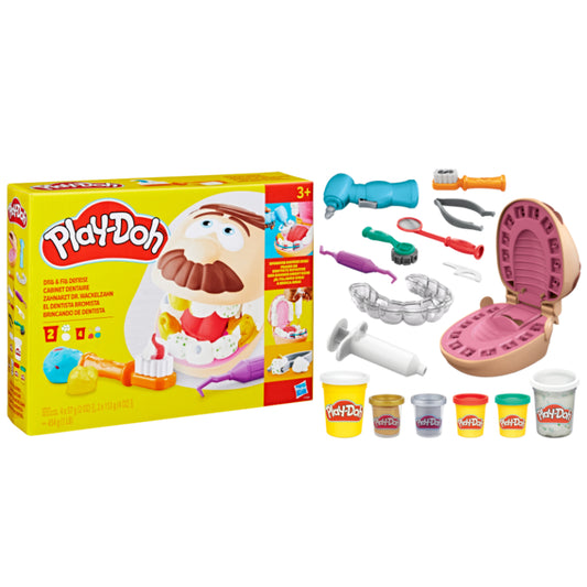 Juego de Play Doh con herramientas y colores, caja y accesorios para crear y modelar