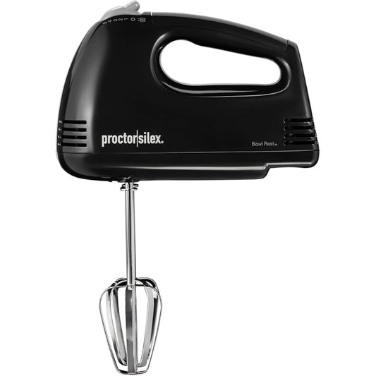Batidora de mano negra 5 velocidades Proctor Silex con diseño compacto y eficaz para mezclar ingredientes