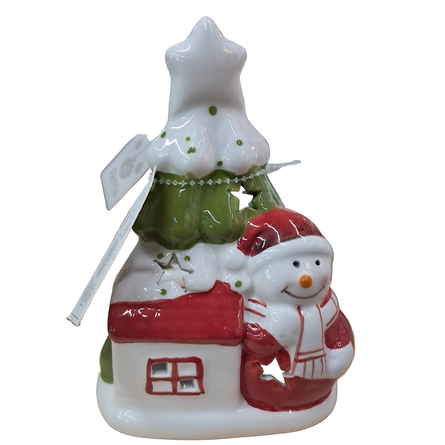 NAV. RESIN HOUSE ORNAMENT 14CM