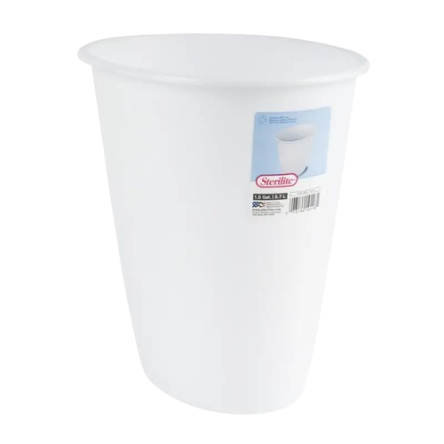 BASURERO 10QT. OVAL. BL.