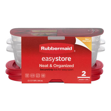 Recipiente plástico rectangular rubbermaid 2pz