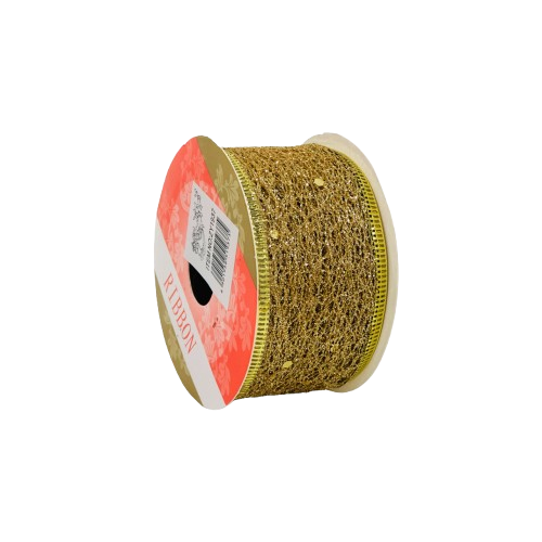 NAV. CINTA 5CM X 2.7M COLOR DORADO SURT
