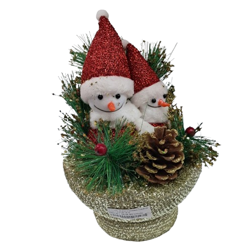 Adorno Snowman dorado