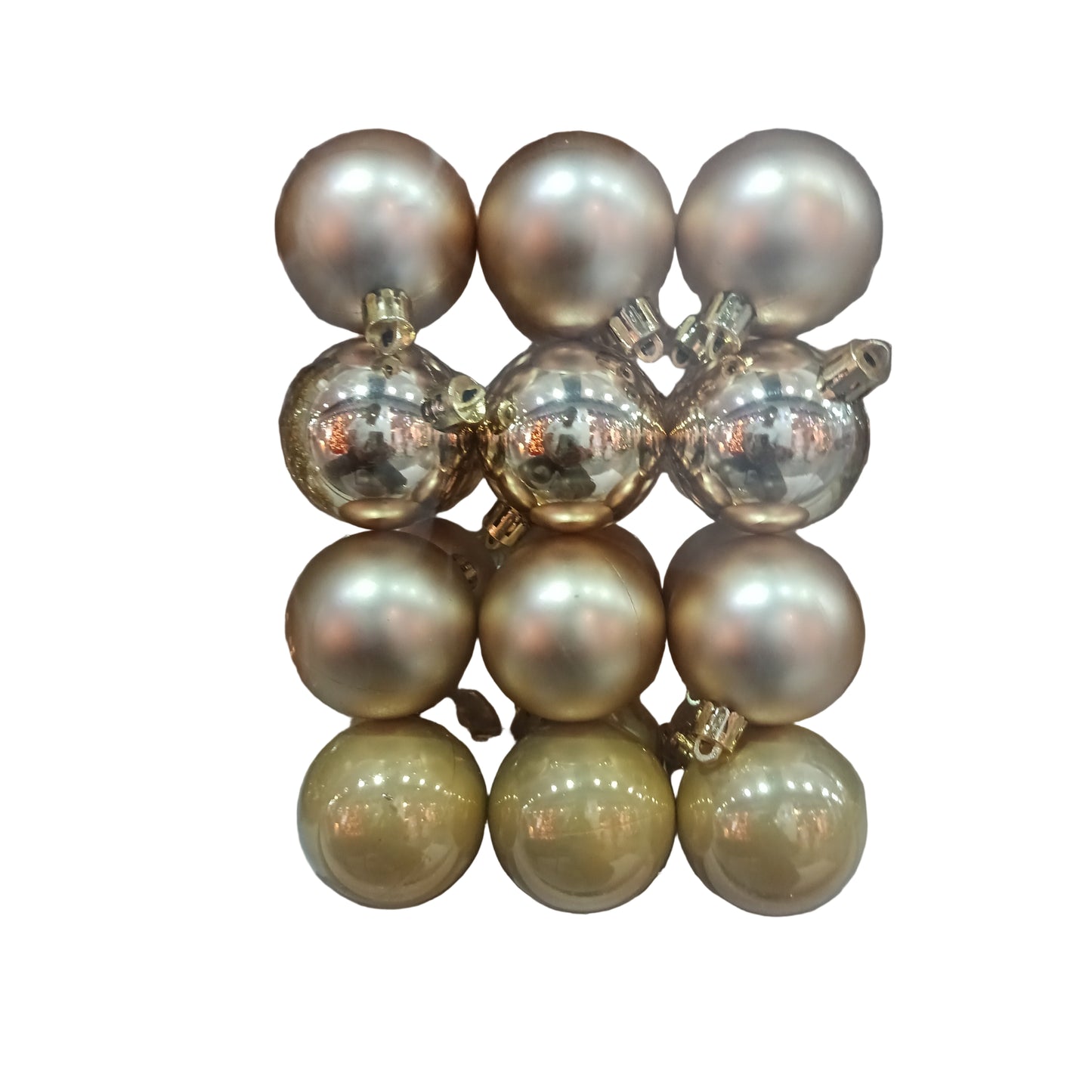 NAV. SET 24 PELOTAS 5 CM COLOR DORADO