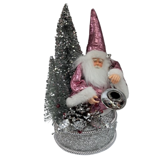 Adorno de Santa plateado