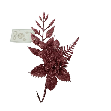 NAV. FLOR 15CM ESCARCHADA SURTIDO