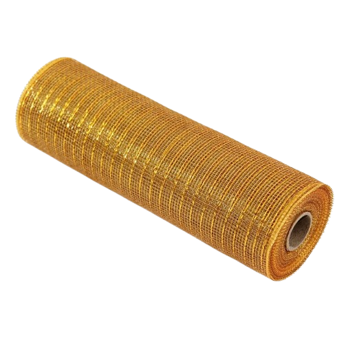 NAV. MALLA 26CMX10YARDAS DORADO/PLATEADO