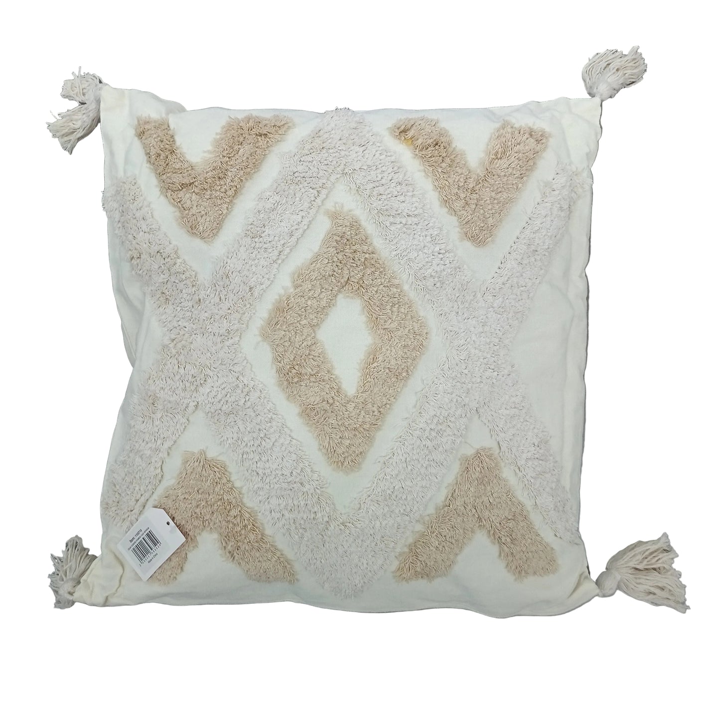 Cojín c/diseño rombos cuad 45x45cm