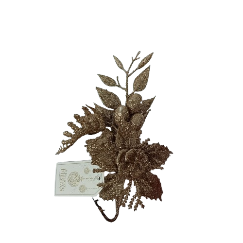 NAV. FLOR 15CM ESCARCHADA SURTIDO