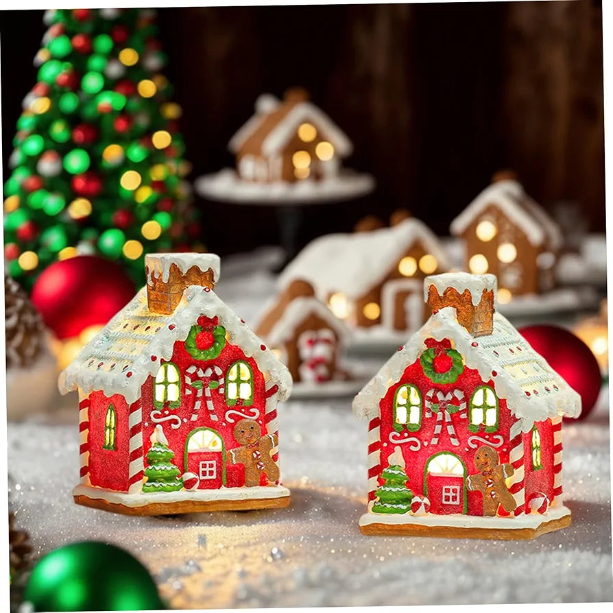 NAV. CASITA D/GALLETAS ROJA C/LUZ