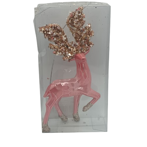 NAV. COLGANTE ROSADO C/ ESCARCHA RENO