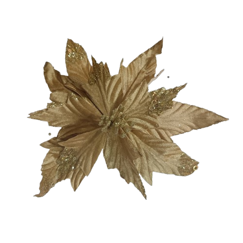 NAV. FLOR PASCUA 28 CM DORADA