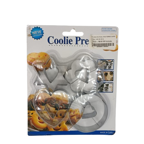 MOLDES P/GALLETAS FORMAS SURTIDAS
