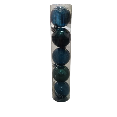 NAV. SET CYLINDER 5 BALLS 5 CM BLUE