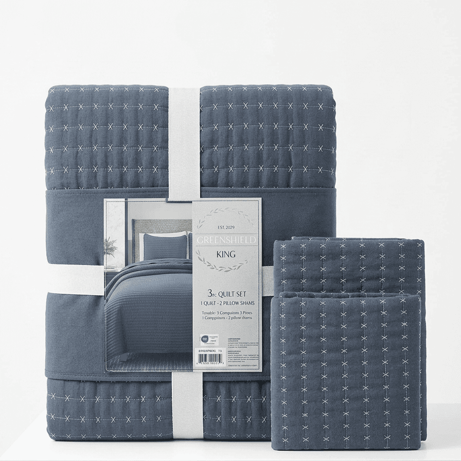 Set de colcha king 3 piezas surtido