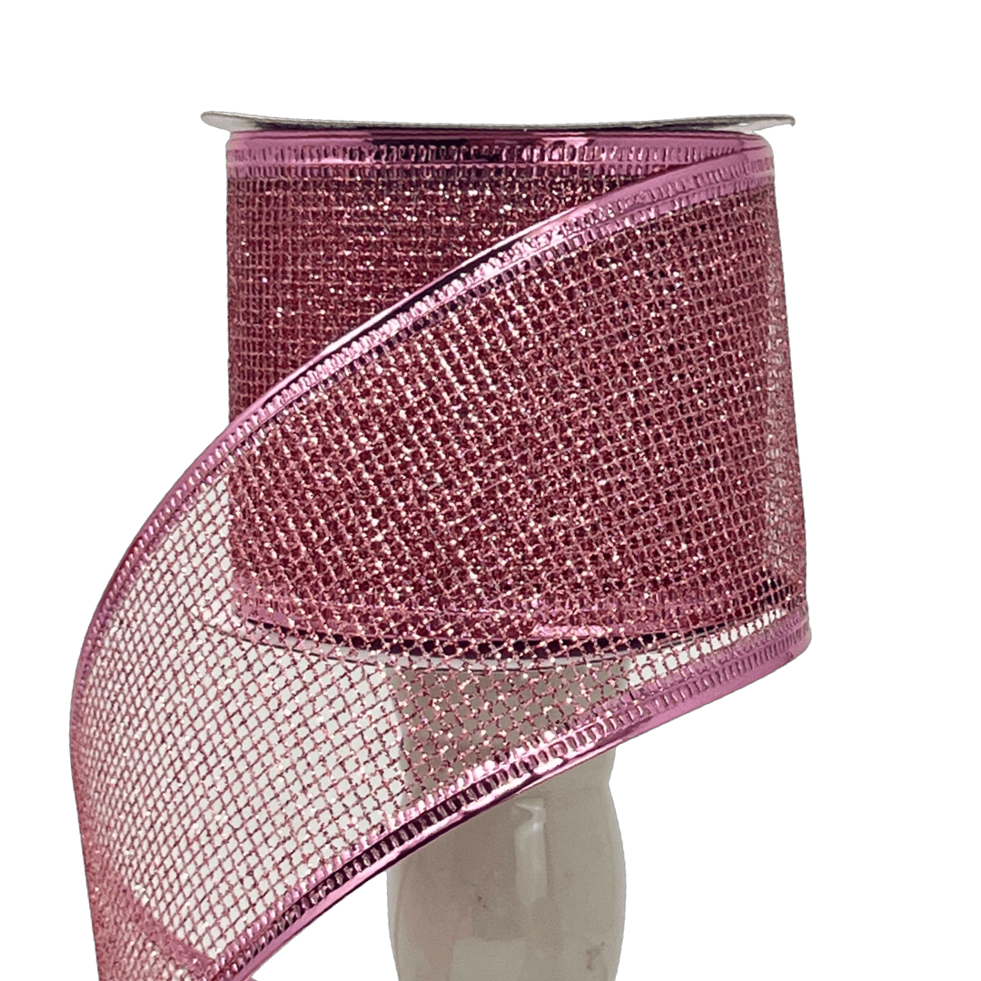 NAV. MALLA ESCARCHADA ROSADA 48CM