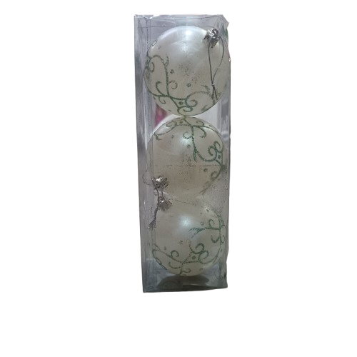 NAV. SET 3 PELOTAS 8CM BLANCO