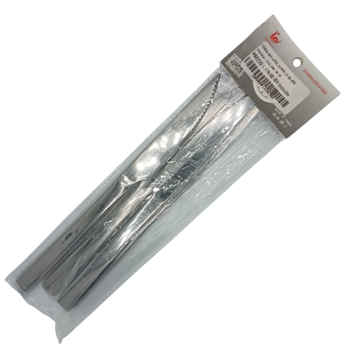 SET 4 PZS CUCHILLO SILVER