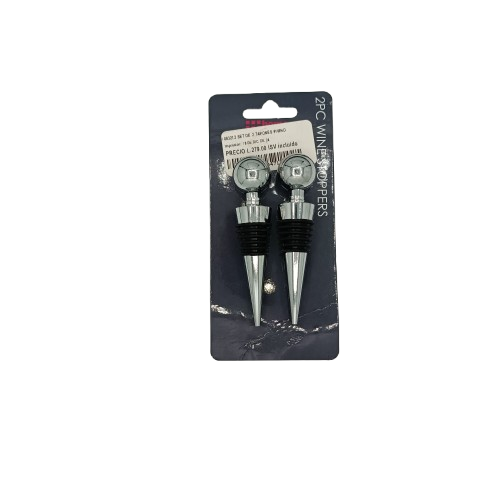 SET DE 2 TAPONES P/VINO
