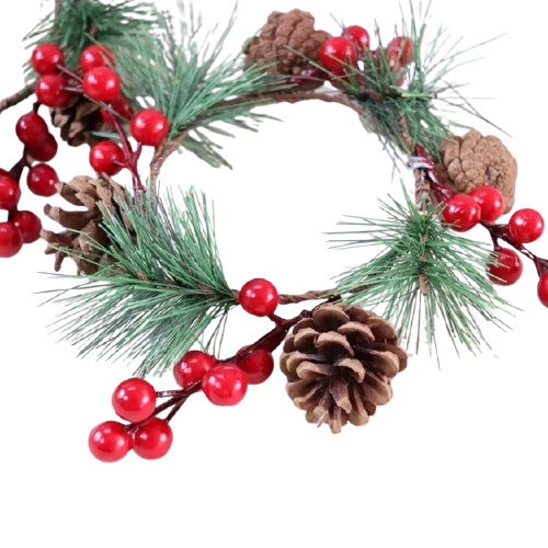 NAV. WREATH WITH CHERRY AND PINEAPPLE 22X12CM