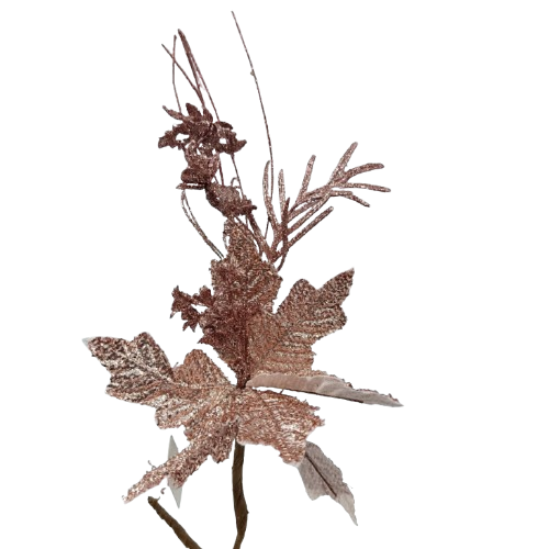 NAV. FLOR C/RAMA 42 CM ROSADA