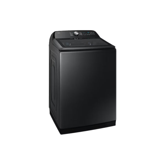 Lavadora digital inverter 26kg de Samsung en color negro con diseño moderno y panel de control intuitivo