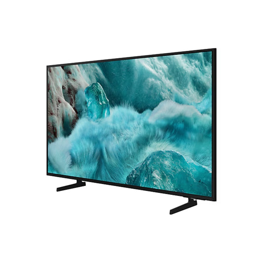 TV Samsung QLED 55 pulgadas con pantalla ultra clara y diseño moderno en negro