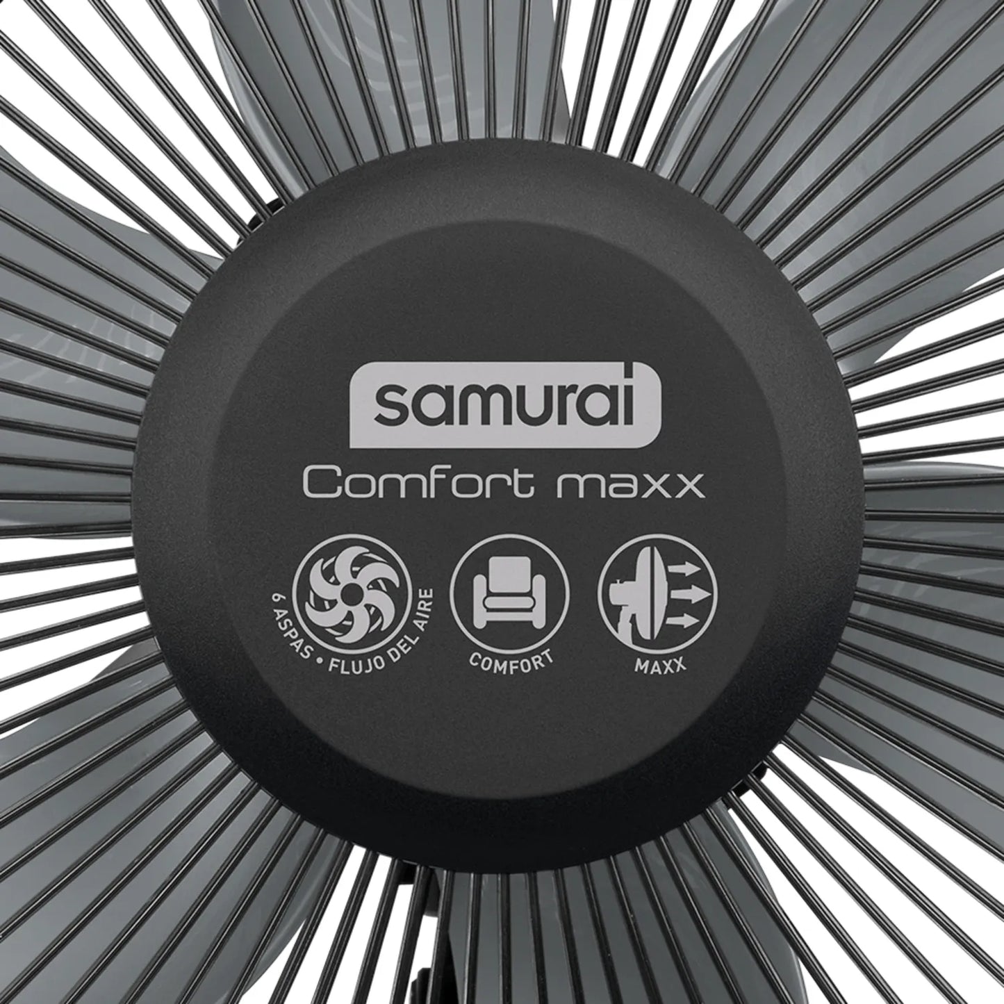 Ventilador pedestal 18 pulgadas Samurai Comfort Maxx con 6 aspas para flujo de aire óptimo