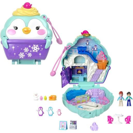 Set de regalo de Mattel con casa de pingüinos, personajes y accesorios coloridos