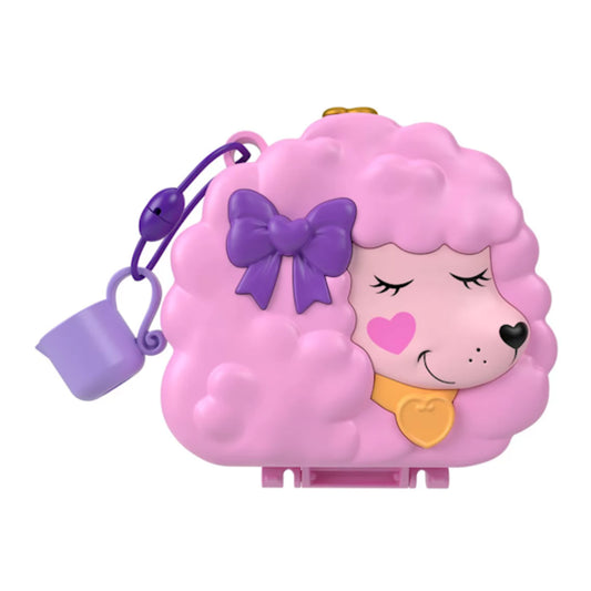 set juego de mesa rosa con forma de oveja, vista frontal y divertida para niños