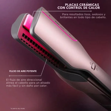 Multiestilizador Shark FlexFusion HD641S con placas cerámicas y control de calor para un cabello sedoso y brillante