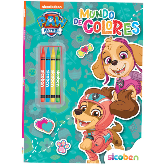 Libreta Paw Patrol con colores, diseño divertido y personajes animados