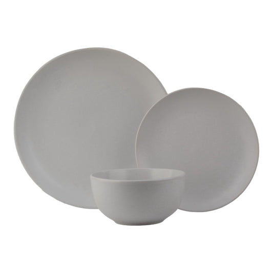 vajilla blanca, platos y tazón, mesa elegante